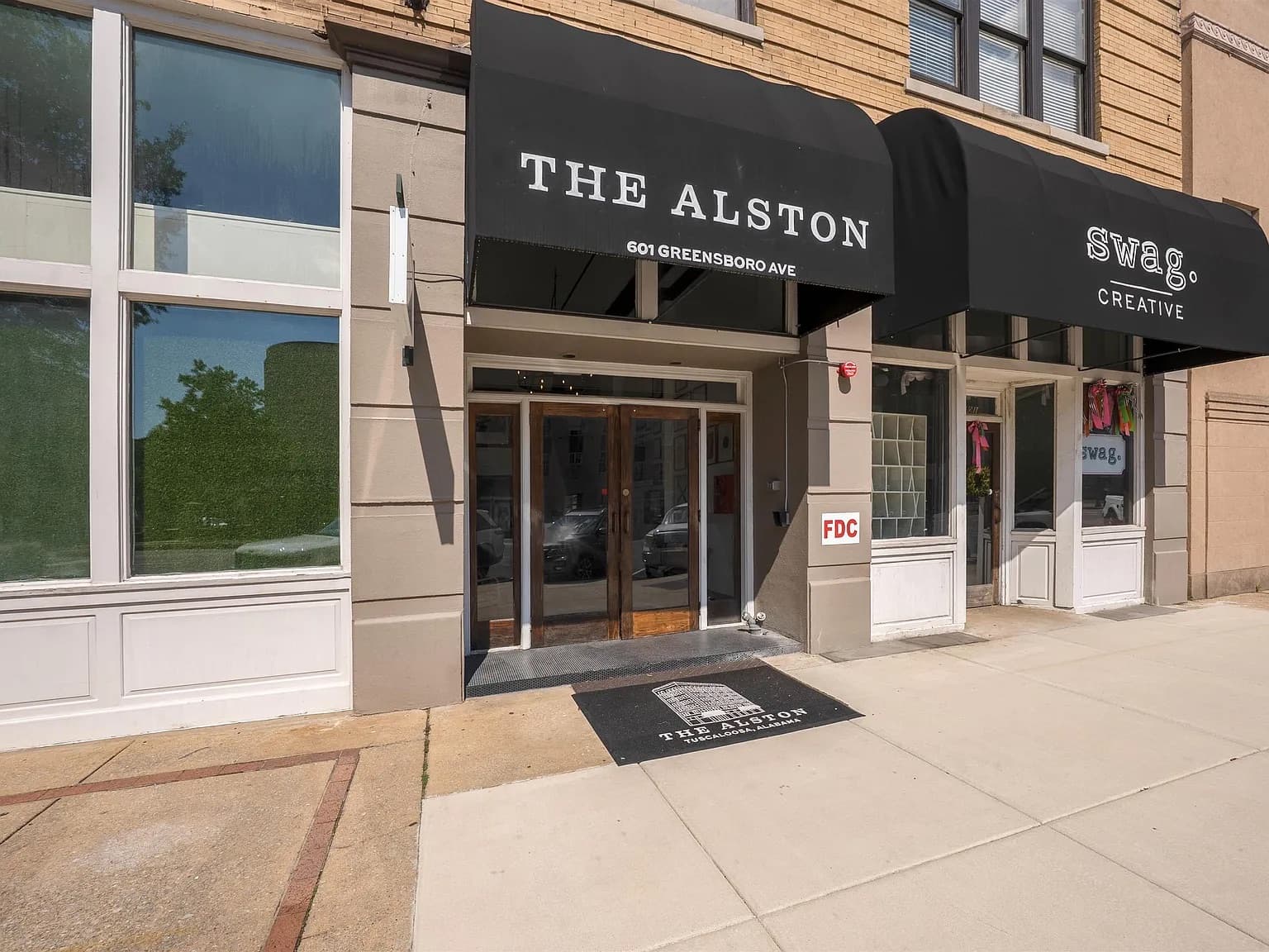 The Alston building on Greensboro Avenue in downtown Tuscaloosa, where the firm's office is located